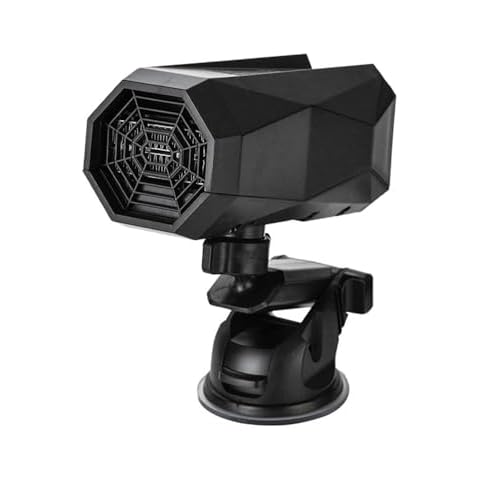 Riloer Car Heater Defroster, Heater and Cooler Fan with Thermostat 12V 150W, Plugs into Cigarette Lighter for Car SUV Truck RV Trailer, Portable Windshield Defroster Defogger Cover