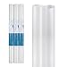 Yachee 3 Rolls EVA Cabinet Liners, Non-Slip Non-Adhesive Shelf Liners for Kitchen Cabinets Cupboard Drawer Cushion Shelves, DIY Multipurpose Refrigerator Liners, 18" x 60"- Transparent