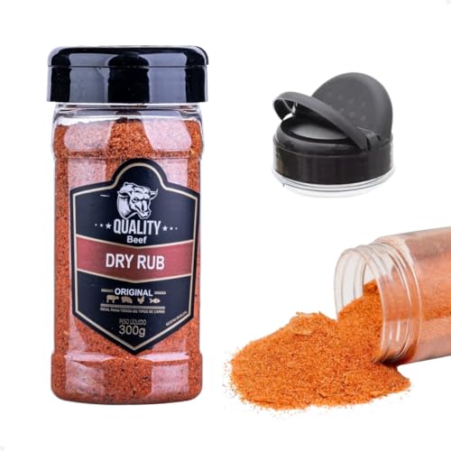Kit com 2 Sais Quality Beef - Dry Rub Original e Black Rub Original - 300g Cada
