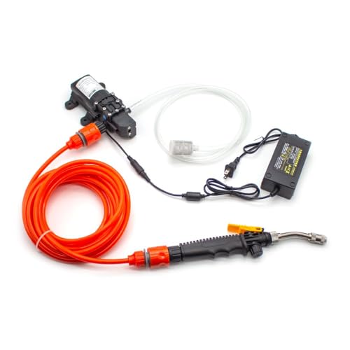 Jieoto AC 100-240V エアコンクリーナー 高圧洗浄機 - 銅モーター&合金ノズル 0.4Mpa 家庭用 電気式 水節約設計高圧水ポンプ電気クリーナー床洗浄機 (A)