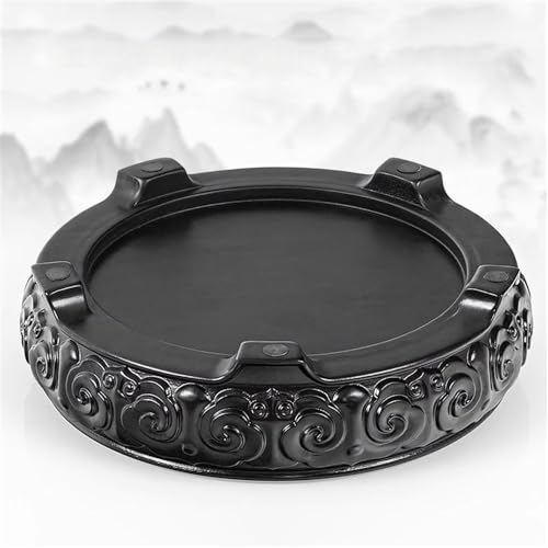 Soporte para macetas de patio y bases decorativas grandes en palisandro negro 6