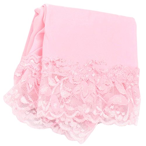 X&F Girls' Solid Lace Trim Stretch Capri Tights Summer Cropped Pants Leggings3