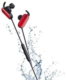 JVC Auricolari in Ear Sport Bluetooth con Gancio Mobile, a Prova di Spruzzi (IPX4), Auricolari di Tipo Aperto e Auricolari Standard Inclusi (S/M/L), con Microfono e Telecomando a 3 Pulsanti