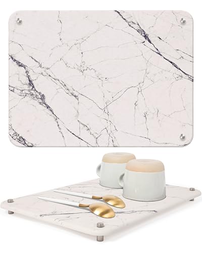 Spaceneat Diatomite Stone Drying Mat for Kitchen Counter - Rapid Moisture Removal - 15.7