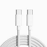 USB Type Cケーブル PD対応 1.5M 1本セット 超急速充電 USB C to USB C ナイロン編み 断線防止 iPhone 16/15/iPad/MacBook Pro/Galaxy/Xperia/Matebook/Android/ios等USB-C各種対応
