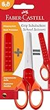 Faber-Castell 181550 Grip School Scissors - Red