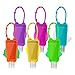 6 Piezas Botellas de Viaje Portátiles para Niños,Botellas Recargables de Silicona a...