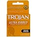 Trojan Stimulations Ultra Ribbed Lubricated Latex Condoms-3 ct (Pack of 6)