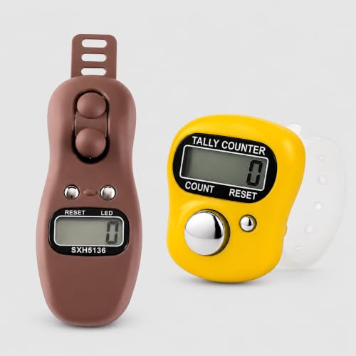 Image of FreshDcart Digital Finger Counter Tally Counter jaap Counter Tasbeeh Misbaha Counter-Different Use Mantra Jap with Mini Hand Tally Counter (Combo Pack of 1)