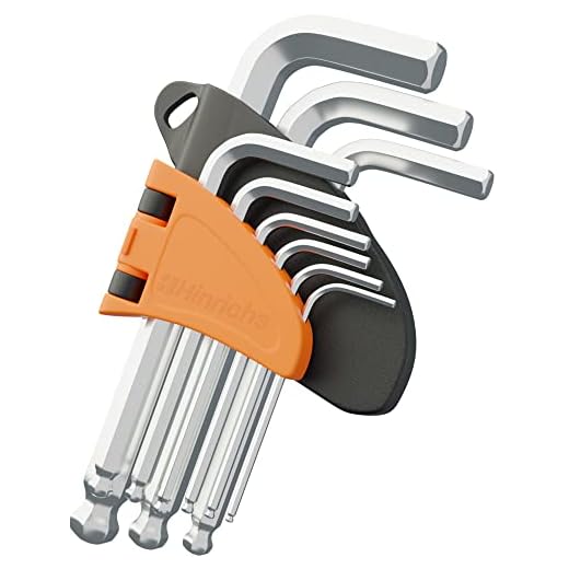 Hinrichs Juego Llaves Allen Profesionales con talla métrica y en pulgadas 30 unidades - Llave Allen Keys Set - Llave Hexagonal - De 0,7 hasta 10 mm y 0,028 hasta 3/8 pulgadas - Incl navaja multiusos