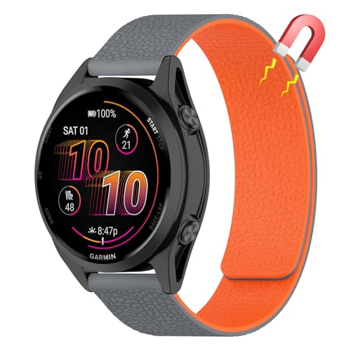 [AiiBowy] Garmin Forerunner 570 47mm/Forerunner 265/255/255 Music �Ή� �o���h �V���R���� ���͂Ȏ��C ���ʋz���\ �e�͐� 22mm �����o���h ���������\ �_�炩�� �h�� �h�� �y�� 
