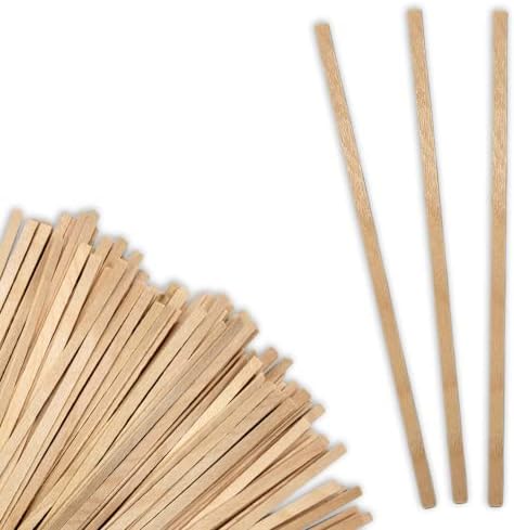 100 Wood (Bamboo) Applicator Mixing Stick 5" for Epoxy Resin Craft, Jewelry, Waxing by NetSellsIt