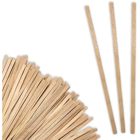 100 Wood (Bamboo) Applicator Mixing Stick 5" for Epoxy Resin Craft, Jewelry, Waxing by NetSellsIt Cover