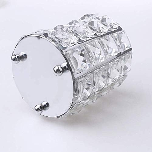 Crystal Makeup Brush Holder Organizer, Cosmetics Pencil Cup Holder Container Organizer for Desktop Decoration (Silver)