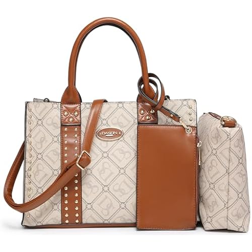 Dasein Purses Handbags for Women Tote Wallet Set Top Handle Satchel Shoulder Hobo Bag 3pcs