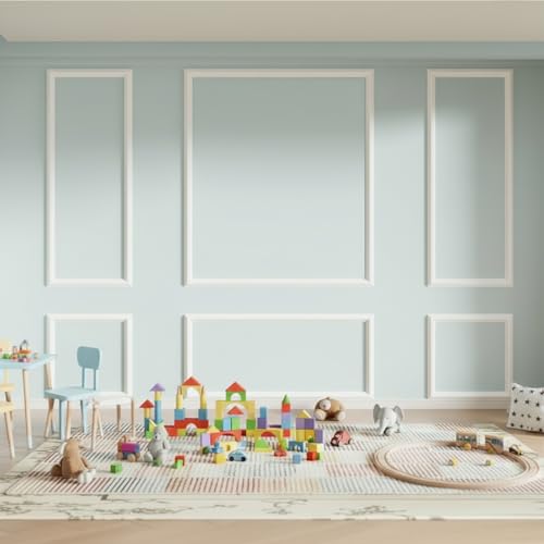 Peel and Stick Wall Molding, 3 Set Pre-Cut & Paintable Wainscoting Panels by Tonho Dawnhawk - Used condition - Image 8