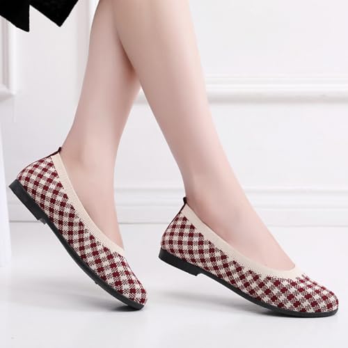 Chaussures plates en tricot et ballerines de créateur