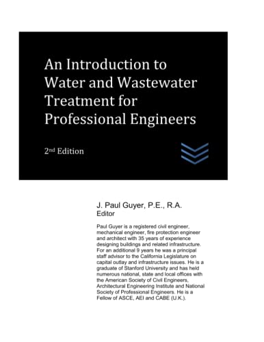 An Introduction to Water and Wastewater Treatment for Professional Engineers (Wastewater treatment engineering)