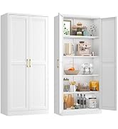 Metal Armoire Wardrobe with Hanging Rod and Shelves for Storage