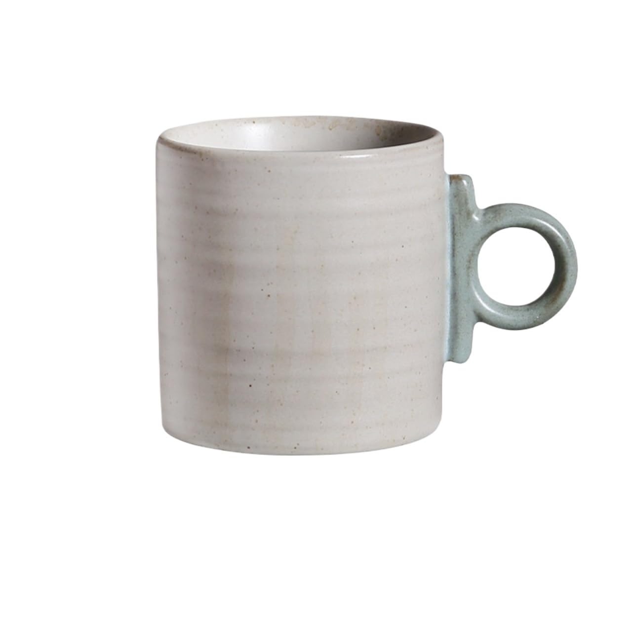 HLHLOP777 Coffee Mugs Stoneware Mug Striped Simple Water Cup Household Coffee with Handle 400ml Coffee Cup
