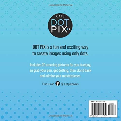 Dot Pix Cats: Dot Activity Coloring Book for Adults and Cat Lovers