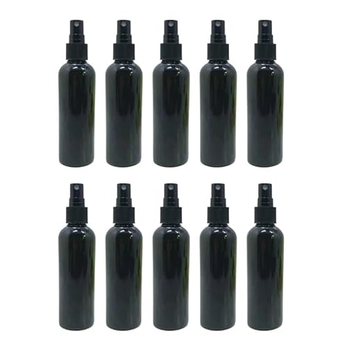 Udhsnjzg 10Pcs Spray Bottles Black Spray Bottles Travel Portable Refillable Container 100Ml