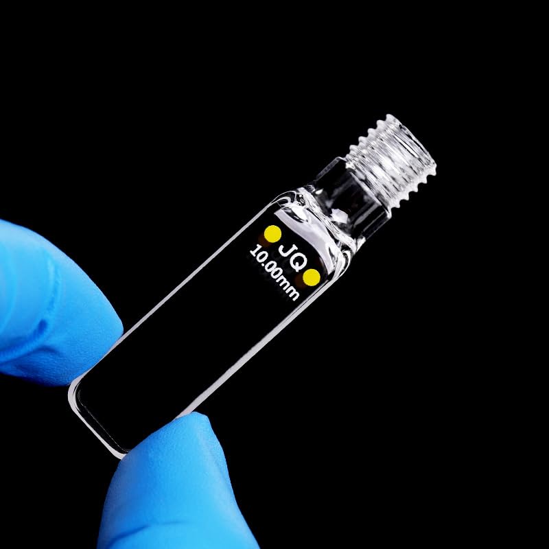 Cuvette en quartz avec bouchon à vis 10 mm pour analyses de précision