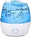 Produktbild Homasy 2200ml Humidifier Upgraded Ultraschall Cool Mist unabhängigem Netzadapter, leise & automatische Abschaltung, Luftbefeuchter, Blau