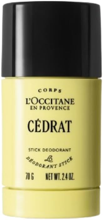 - L'Occitane Men's Energizing Cedrat Solid Stick Deodorant : Prevent Odor | Woodsy Aroma | Soothing | Best in Grooming | Made in France