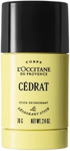 L'Occitane Men's Energizing Cedrat Solid Stick Deodorant : Prevent Odor | Woodsy Aroma | Soothing | Best in Grooming | Mad...