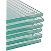 6x Round Glass Coasters - 10cm - Clear - Tabletop Protection Mat Drink Coaster Decorative Dining Placemat P0740918 - View #12