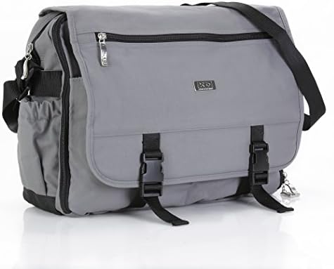 Diaper Bag Messenger: KD by Kalencom Unisex Organizer Messenger Diaper Bag with Organizational Panel and Easy-Wipe Outer