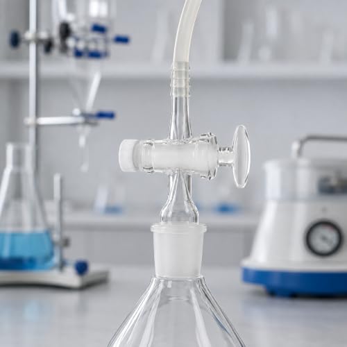 Dwudrożny Szklany Adapter Próżniowy Choinka Złącze-29# Szklany Kranik
