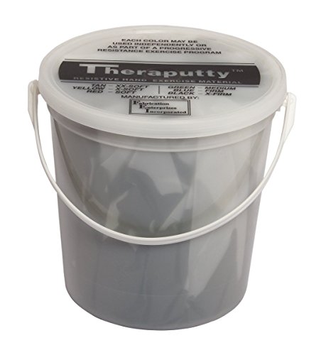 CanDo Antimikrobielle CanDo TheraPutty-Knetmasse - 2,2 kg - schwarz (sehr schwer) – Ansicht 1