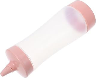 Veemoon 2Piezas Exprimibles de Condimentos y Salsas de Unidades Ergonómico Dosificación Precisa Ketchup y Salsa Bbq Color Rosa