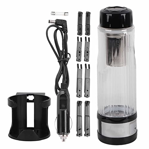GLOGLOW Tetera Eléctrica para Auto 420ml Negro miniatura 5