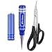 Hobbypark 0-14mm Hole Puncher Reamer w/Sleeve and Curved Scissors Set Universal Tool for RC Car Body Shell Lexan Plastic (with Blue Reamer)