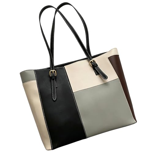 Sac grand cabas similicuir multicolore Of AESTHETIC bandoulière chic A4