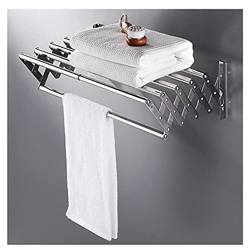 Barre de serviette push-pull en acier inoxydable contre l'encombrement mural - 2