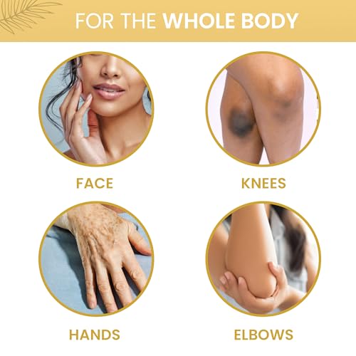 OMIC Lighten-Up Lighten-Up Skin brightening Serum, 1 Fl oz / 30 ml, for Face, Armpits, Hands, Knees and Body, with Argan Oil and Shea Butter