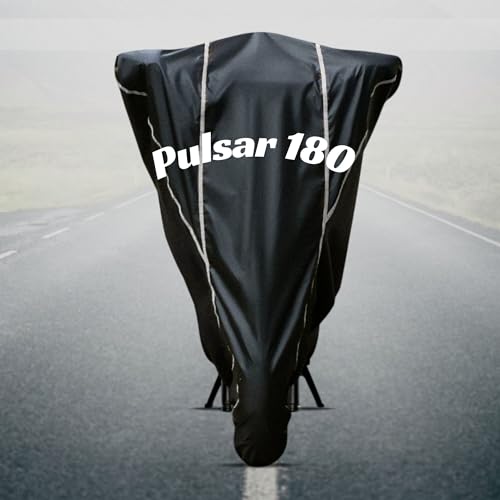 Image of Motorcycle Bike Body Cover for Outdoor Use - Heavy Fabric Water Resistant Two Wheeler Cover with UV, Dust & Rain Protection Compatible for Pulsar 180