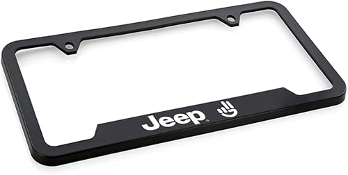 Miniatura 5 de Jeep Marco de matrícula Wave 1 incluido (plástico blanco)