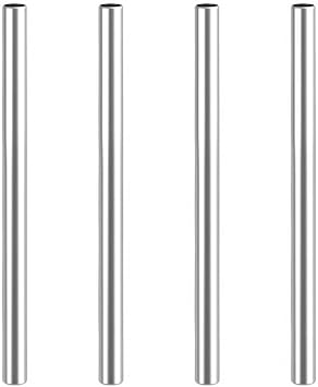 Stainless Steel Replacement Straws for Kids Stainless Steel Smoothie Cups Food-Grade 304 Stainless Steel Set of 4 105 mm