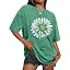 Green White Flower