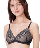 Wing Maternity(ウイング マタニティ/ワコール) ブラジャー 【産前産後兼用】 ノンワイヤー やさしいつけごこちのブラレット 簡単授乳 カシュクールタイプ MDR350 BL ﾏﾀﾆﾃｨLL