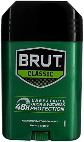 BRUT Anti-Perspirant Deodorant Stick Classic Scent 2 oz (Pack of 3)