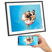 AGFA PHOTO Cadre Photo Connecté Realiview APF1700 Wi-Fi 17 LCD - Affichage Photos/Vidéos, Horloge, Météo, Rotation Auto, Mémoire 32Go, Appli FRAMEO iOS/Android Incluse - Noir
