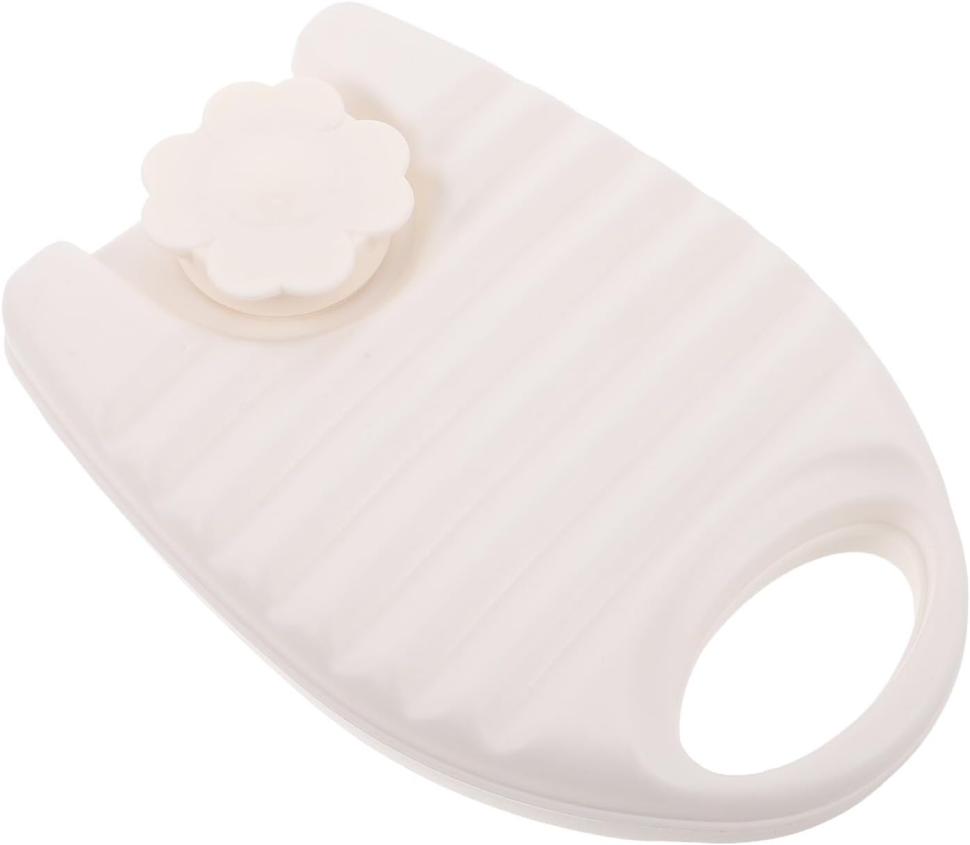 OUNONA Oval Hot Water Bag with Cover Small Winter Hot Water Bottle for Hand and Foot Warmers Suitable for Travel and Relief