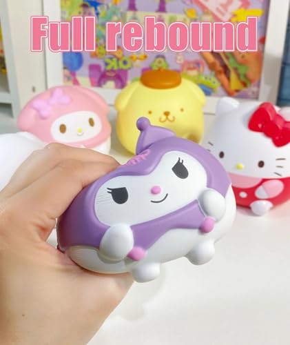 Image of Squishy Toy, Taba Squishy, Squishy Biscuit Squishy Fidget Toys Fufu Taba Stress Ball Squeeze Toys Anxiety Relief for Women /Men Stocking Fillers Birthday Gifts163 (Purple)