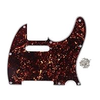 Pickguard for U.S./Mexican FD Standard TL-TE modern style guitar guard replacement. Attention ! ! ! Please check the size picture to confirm it whether fit your guitar before you place an order, as with any pickguard, some modification may be necessa...